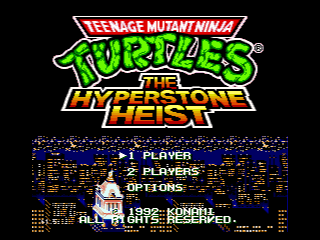 Начало игры Teenage Mutant Ninja Turtles