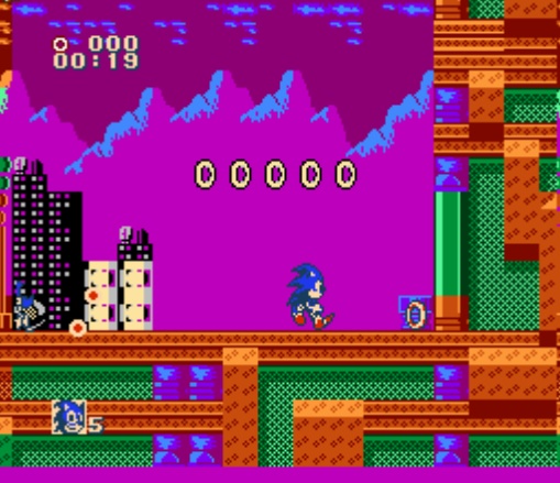 Sonic The Hedgehog, версия для денди