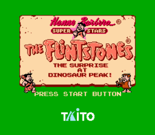 Начало игры The Flintstones: The Surprise at Dinosaur Peak!