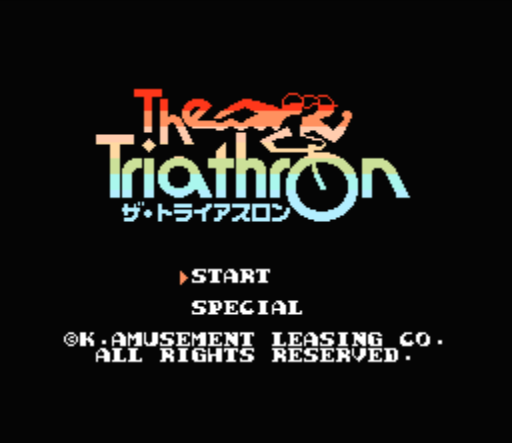 Начало игры The Triathron