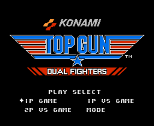Начало игры Top Gun: Dual Fighters