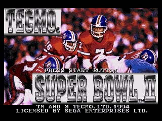 Tecmo Super Bowl II